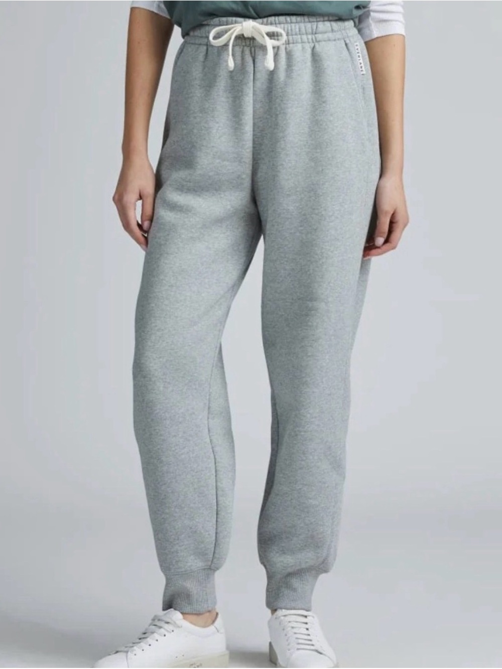 Everlane The ReTrack Jogger Heathered Grey Women's L Sweatpants Drawstring Waist